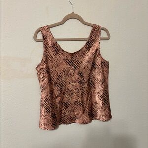 Snake Print Sleeveless Top